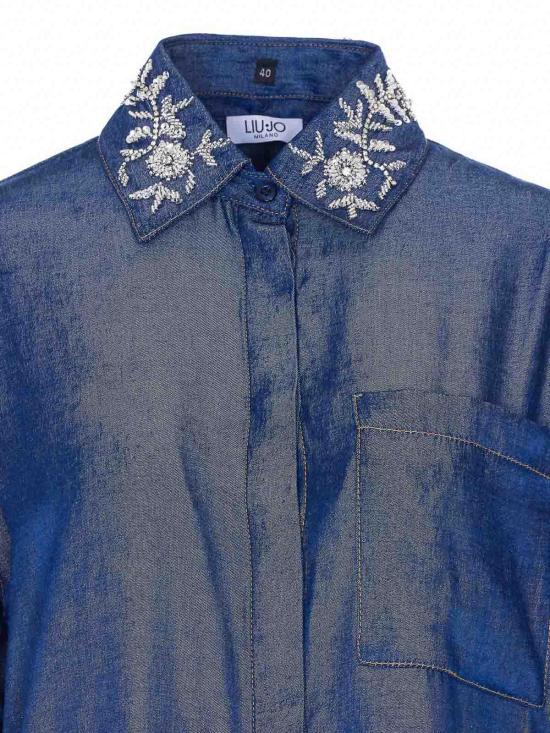 26SS 리우조 블라우스 UA6274D489477000 Blue - LIU JO