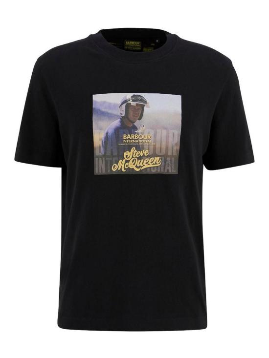 26SS 바버 반팔 티셔츠 MTS1584MTSBK11 Black