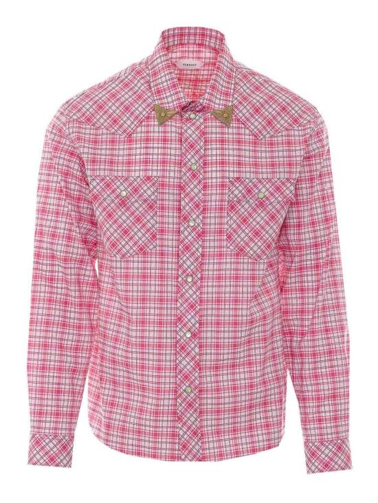 26SS 베르사체 긴팔 셔츠 10249541A179036R680 Red