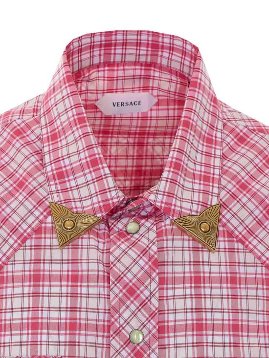 26SS 베르사체 긴팔 셔츠 10249541A179036R680 Red - VERSACE
