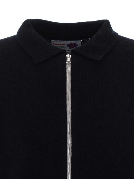 26SS 하울린 가디건 SLIPPERYKNITBLACK Black - HOWLIN
