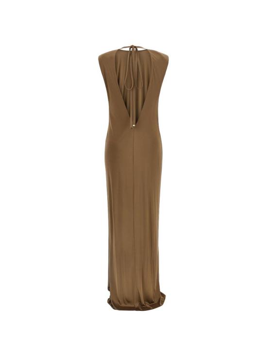 26SS 엘리자베타프랜치 롱 원피스 ABR2461E2229ARGILLA Brown - ELISABETTA FRANCHI