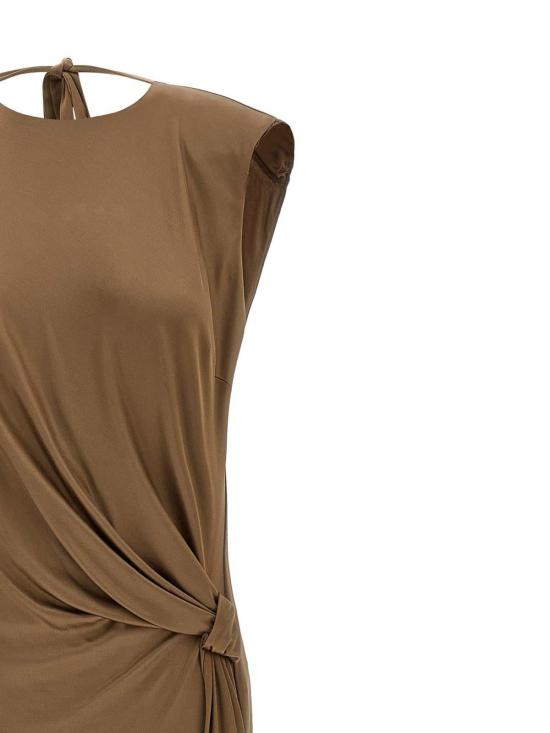 26SS 엘리자베타프랜치 롱 원피스 ABR2461E2229ARGILLA Brown - ELISABETTA FRANCHI