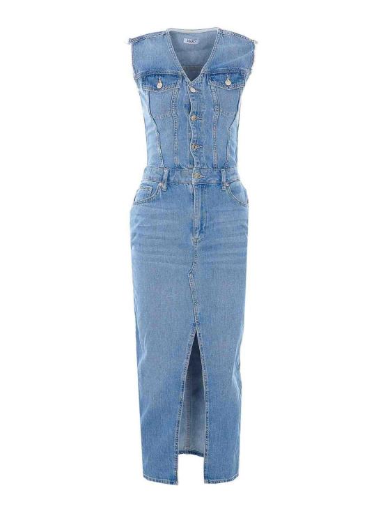 26SS 리우조 데님 원피스 UA6123D030979021 Blue