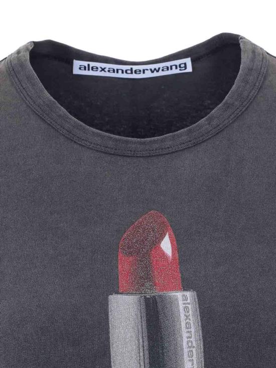 26SS 알렉산더 왕 반팔 티셔츠 1CC2261295011 Grey - ALEXANDER WANG
