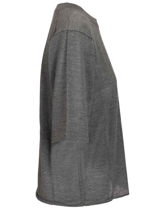 26SS 루루 스튜디오 반팔 티셔츠 NALA01ANTHRACITEMELANGE Grey - LOULOU STUDIO