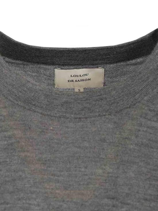 26SS 루루 스튜디오 반팔 티셔츠 NALA01ANTHRACITEMELANGE Grey - LOULOU STUDIO