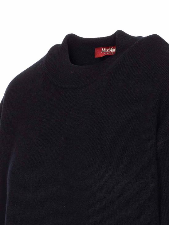 26FW 막스마라 스튜디오 긴팔 티셔츠 2526366102600009 Black - MAX MARA STUDIO