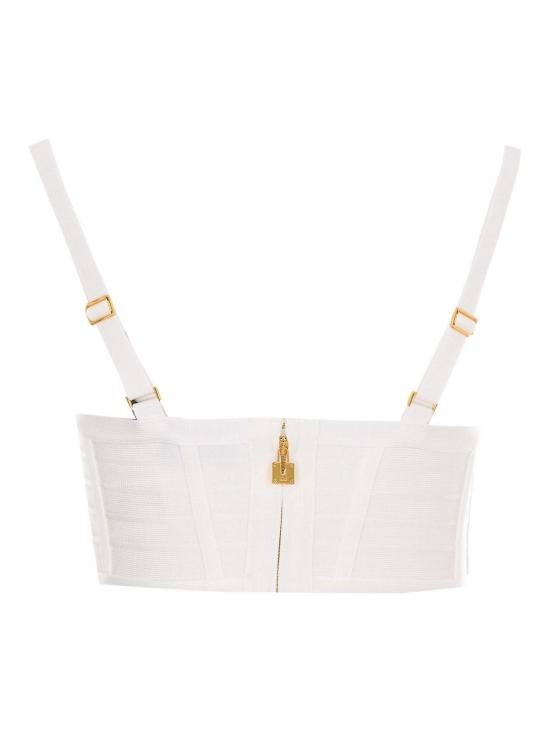 26SS 엘리자베타프랜치 민소매 티셔츠 TK82D62E2360 White - ELISABETTA FRANCHI