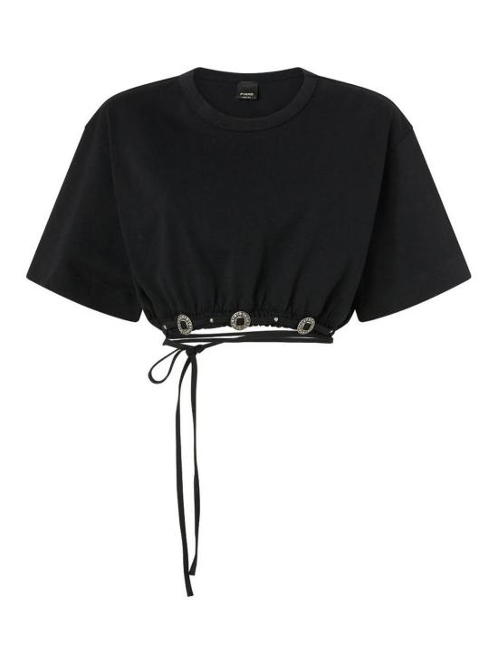 26SS 핑코 반팔 티셔츠 106907A3ARZ99 Black