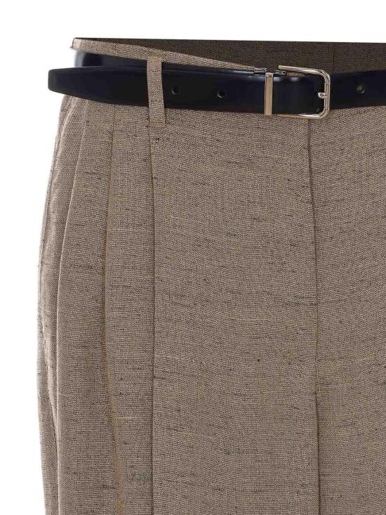 26SS 돌체앤가바나 스트레이트 팬츠 FTDMITHUMWCS8230 Brown - DOLCE & GABBANA