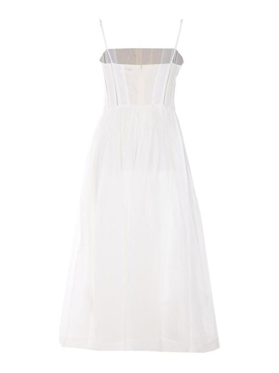 26SS 짐머만 미디 원피스 8178DS261IVO White - ZIMMERMANN
