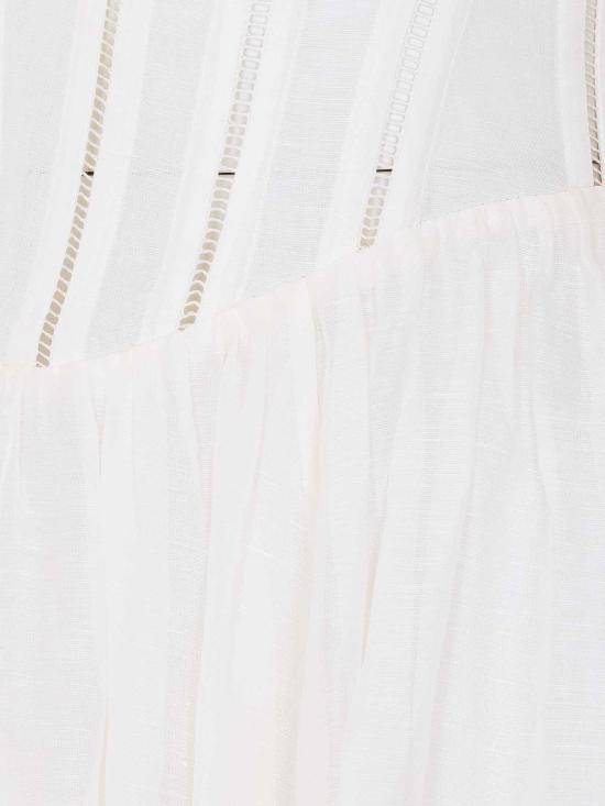 26SS 짐머만 미디 원피스 8178DS261IVO White - ZIMMERMANN