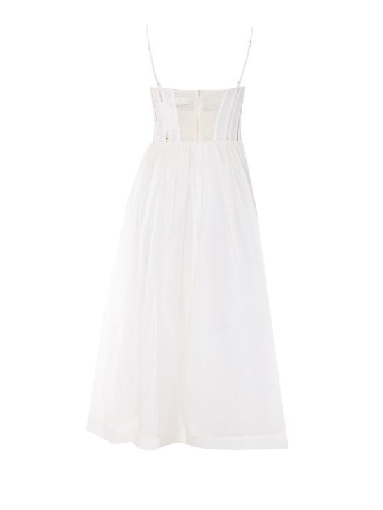 26SS 짐머만 미디 원피스 8178DS261IVO White - ZIMMERMANN