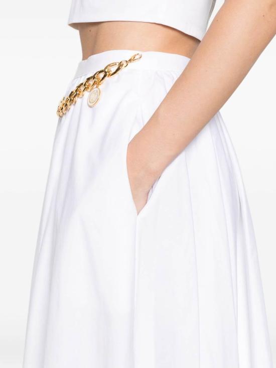26SS 엘리자베타프랜치 미디 스커트 GO16061E2100BIANCO White - ELISABETTA FRANCHI