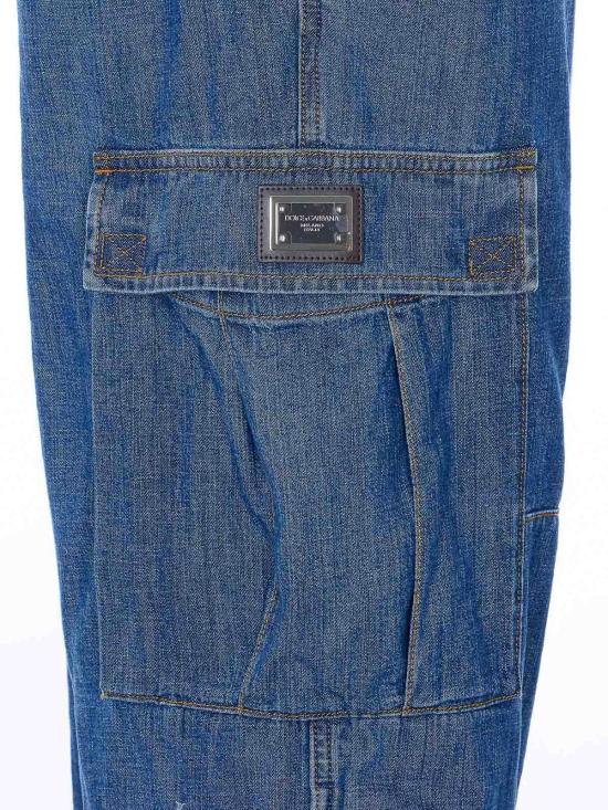 26SS 돌체앤가바나 트레이닝/조거 팬츠 GP1E5DG8OM1S9001 Blue - DOLCE & GABBANA