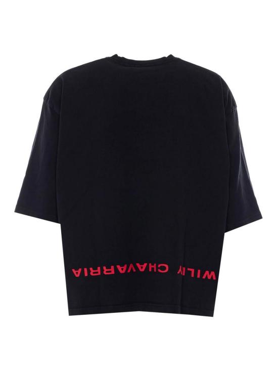 26SS 윌리 차바리아 반팔 티셔츠 WCJSY0220001 Black - WILLY CHAVARRIA