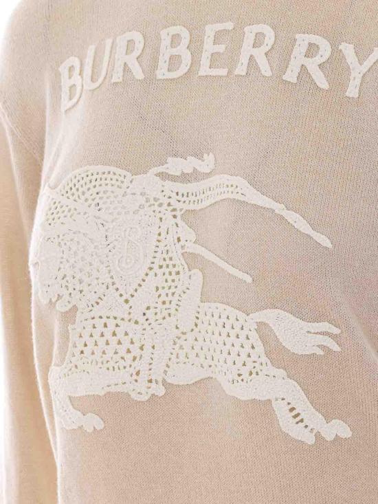 26SS 버버리 EKD 코튼 울 스웨터 8122343 Beige - BURBERRY
