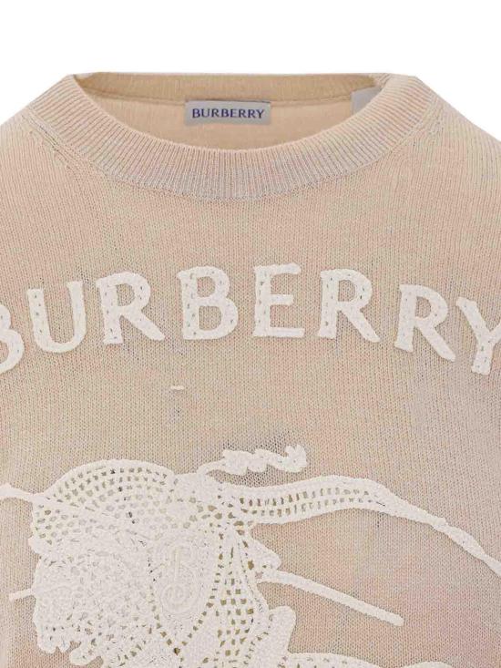 26SS 버버리 EKD 코튼 울 스웨터 8122343 Beige - BURBERRY