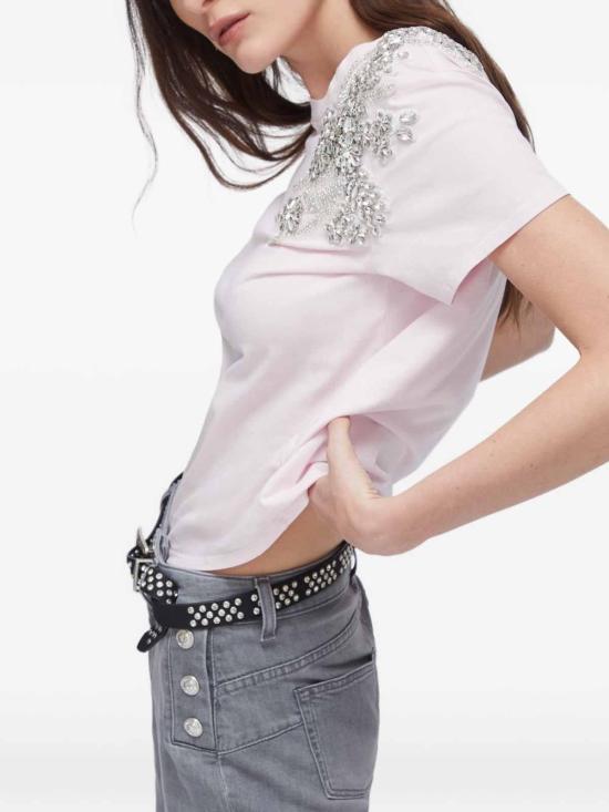 26SS 리우조 반팔 티셔츠 CA6010J3868P9749 Pink - LIU JO