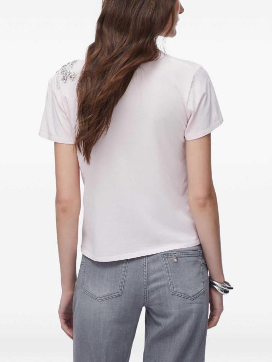26SS 리우조 반팔 티셔츠 CA6010J3868P9749 Pink - LIU JO