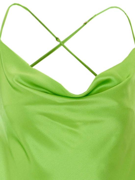 26SS 생로랑 미디 원피스 861314Y7G273104 Green - SAINT LAURENT