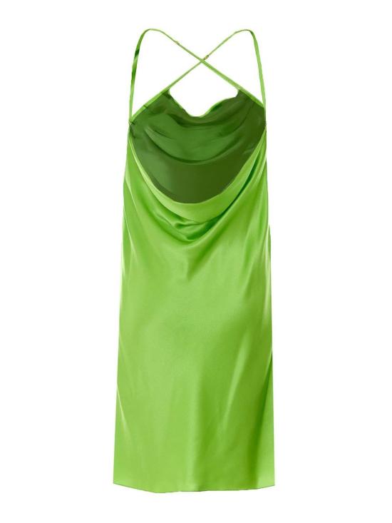 26SS 생로랑 미디 원피스 861314Y7G273104 Green - SAINT LAURENT