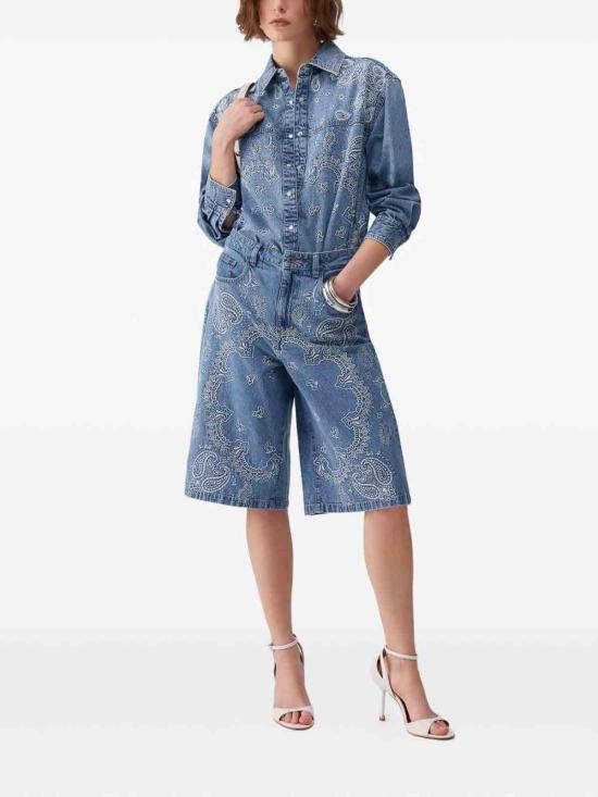 26SS 리우조 데님 숏팬츠 UA6182D031379016DENBLUE Blue - LIU JO
