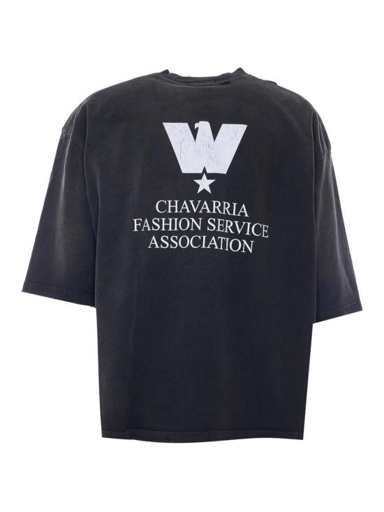26SS 윌리 차바리아 반팔 티셔츠 WCJSY0274001 Black - WILLY CHAVARRIA