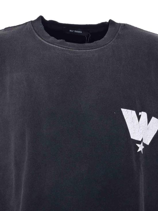 26SS 윌리 차바리아 반팔 티셔츠 WCJSY0274001 Black - WILLY CHAVARRIA
