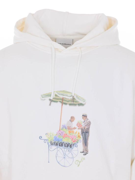 26SS 드롤드무슈 후드 티셔츠 1200002CO127OW White - DROLE DE MONSIEUR