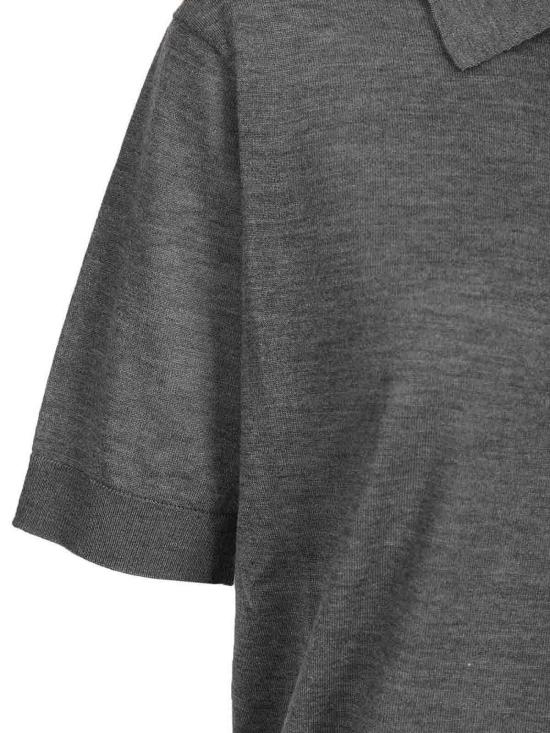 26SS 루루 스튜디오 폴로 티셔츠 MIGO01ANTHRACITEMELANGE Grey - LOULOU STUDIO