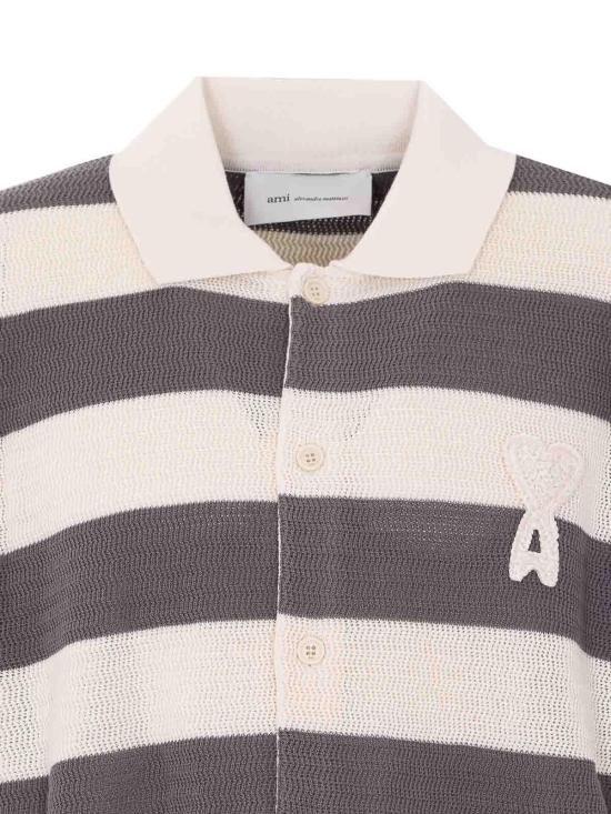 26SS 아미 코튼 아미 드 하트 가디건 HKC390KN0153A152 Beige - AMI