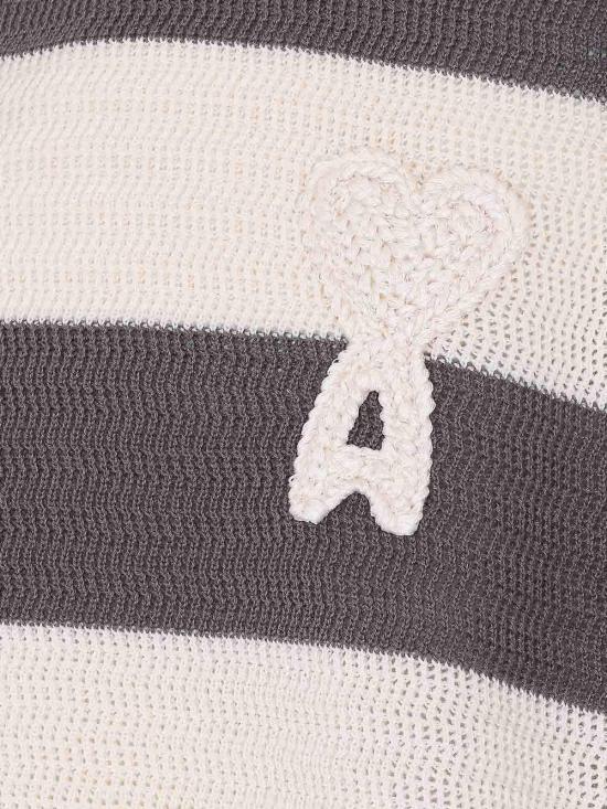 26SS 아미 코튼 아미 드 하트 가디건 HKC390KN0153A152 Beige - AMI
