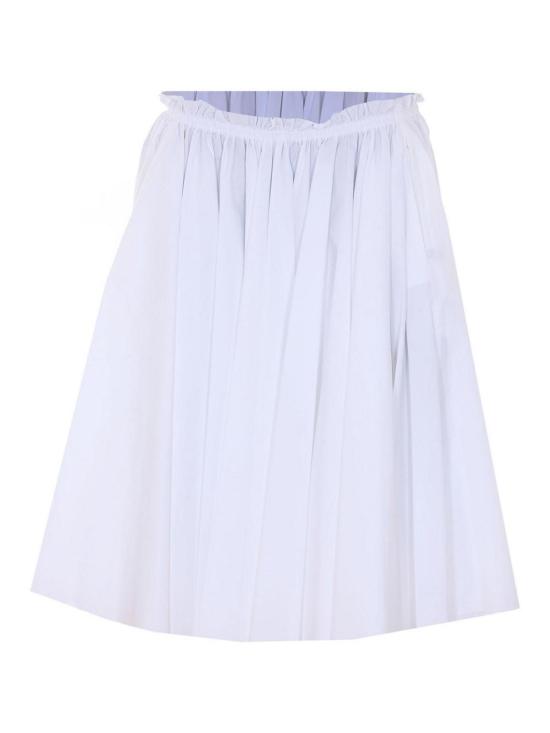 26SS 아미 코튼 미디 코롤라 스커트 FSK444CO0063100 White