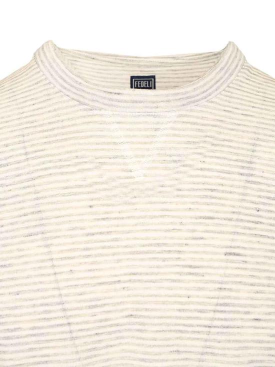 26SS 페델리 반팔 티셔츠 TU000226RIGA222 Beige - FEDELI