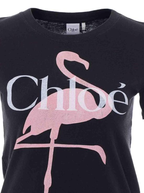 26SS 끌로에 반팔 티셔츠 26SJH08194070 Black - CHLOE