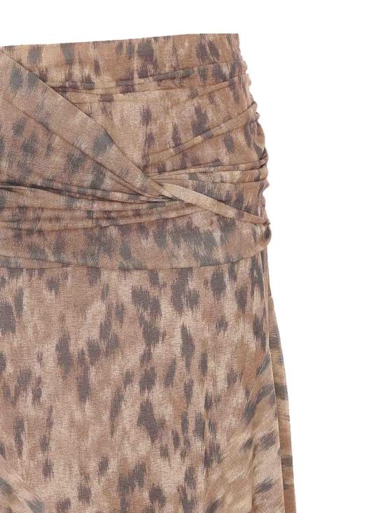 26SS 가니 미디 스커트 A1090246ZZT Beige - GANNI