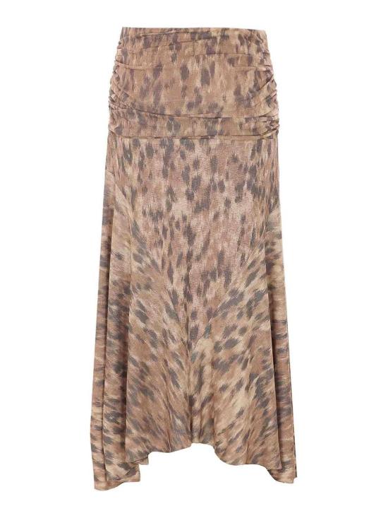26SS 가니 미디 스커트 A1090246ZZT Beige - GANNI