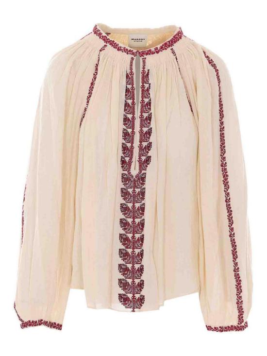 26SS 이자벨마랑에뚜왈 블라우스 HT0841FAD1J16EBERD Beige
