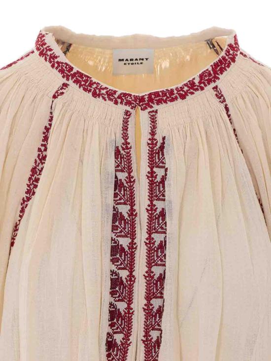26SS 이자벨마랑에뚜왈 블라우스 HT0841FAD1J16EBERD Beige - ISABEL MARANT ETOILE