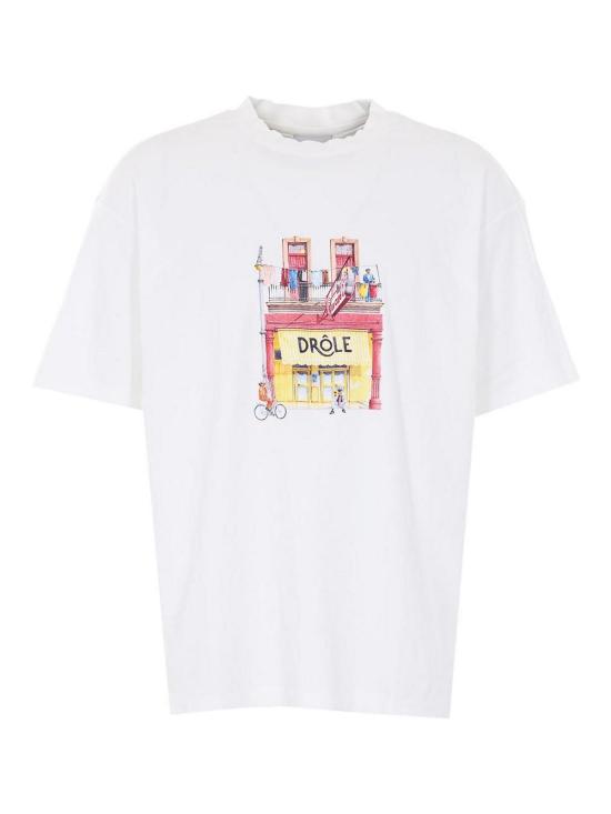 26SS 드롤드무슈 반팔 티셔츠 TS307CO002OW White
