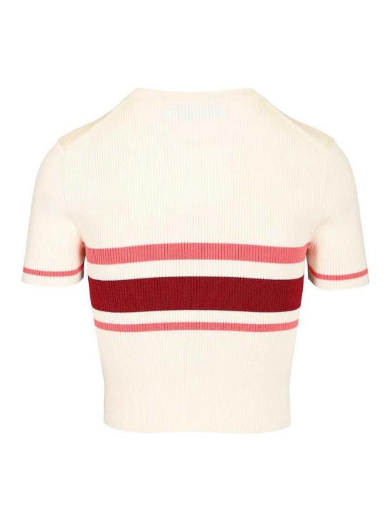 26SS 셀프 포트레이트 반팔 티셔츠 SS26061TACREAM White - SELF PORTRAIT