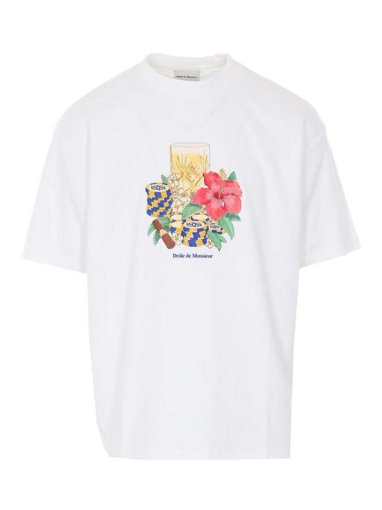 26SS 드롤드무슈 반팔 티셔츠 TS300CO002OW White