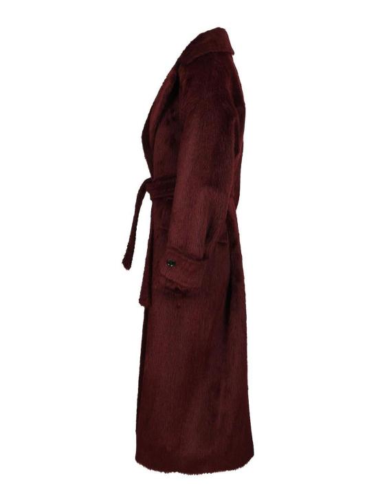 25FW 막스마라 알파카 울 롱 코트 252101637360055E18 Dark Red - MAX MARA