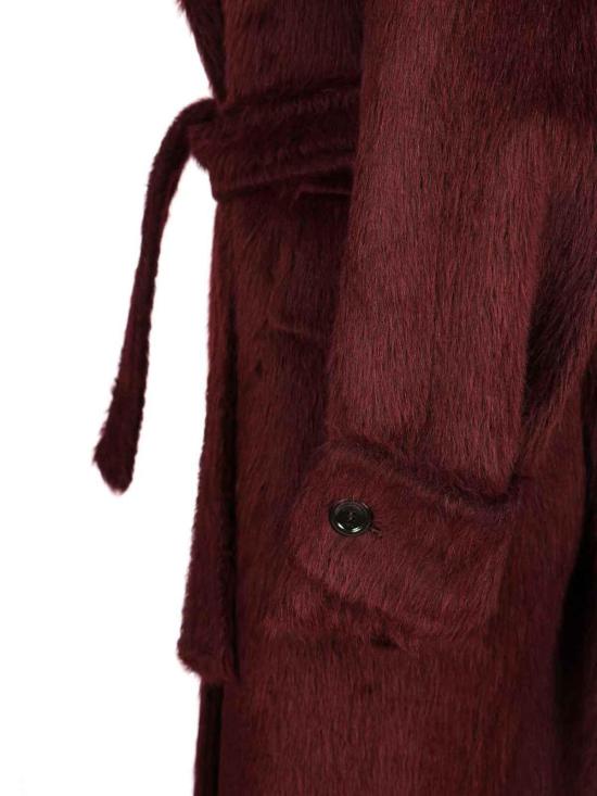 25FW 막스마라 알파카 울 롱 코트 252101637360055E18 Dark Red - MAX MARA