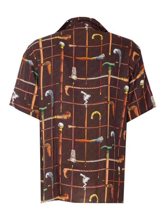 26SS 드롤드무슈 반팔 셔츠 SH230VI033BN Brown - DROLE DE MONSIEUR