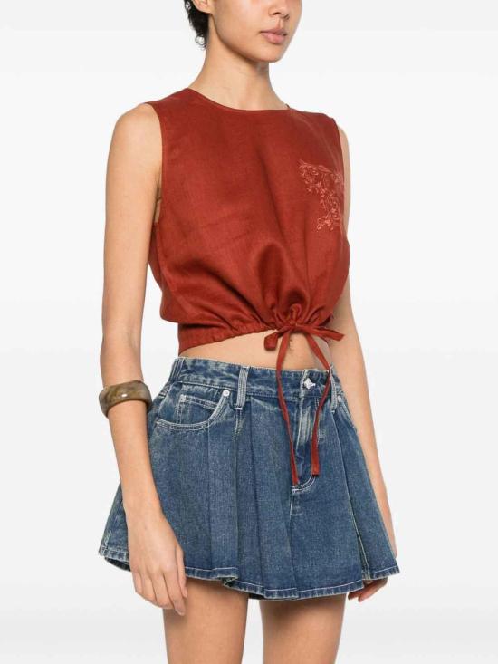 26SS 트윈셋 민소매 티셔츠 261TT230313332BROWNHENNA Brown - TWINSET