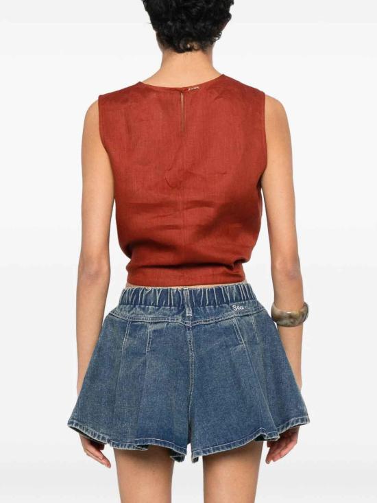 26SS 트윈셋 민소매 티셔츠 261TT230313332BROWNHENNA Brown - TWINSET