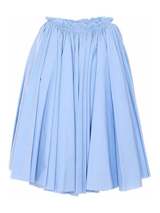 26SS 아미 코튼 미디 코롤라 스커트 FSK444CO0063484 Blue